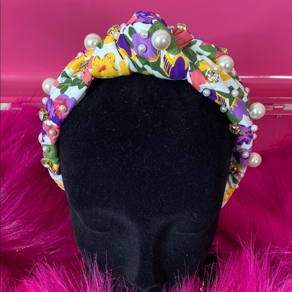 Luxe Floral Beaded Jewel Headband